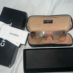 Authentic Chanel Rimless Sunglasses